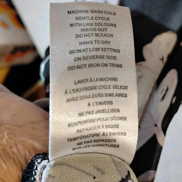 Warehouse One Women's Sheer Lingerie Kimono Black & White  Long Sleeve Small - Picture 8 of 11